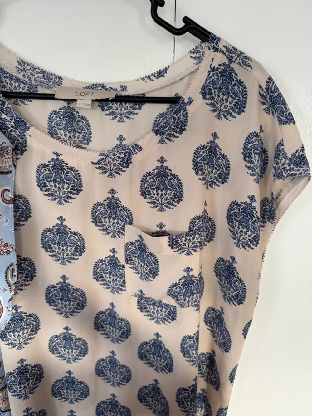 2 - Women's LOFT Short-Sleeve Printed Tops - Picture 3 of 3